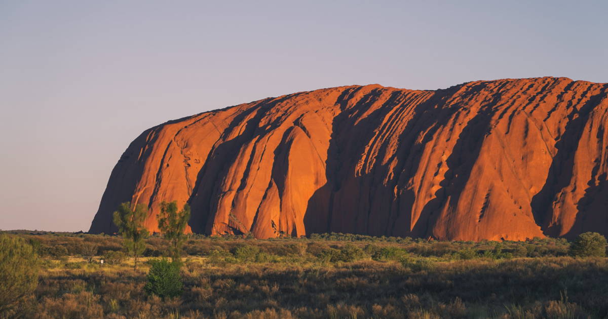 Uluṟu Ayers Rock in the Northern Territory, Australia.